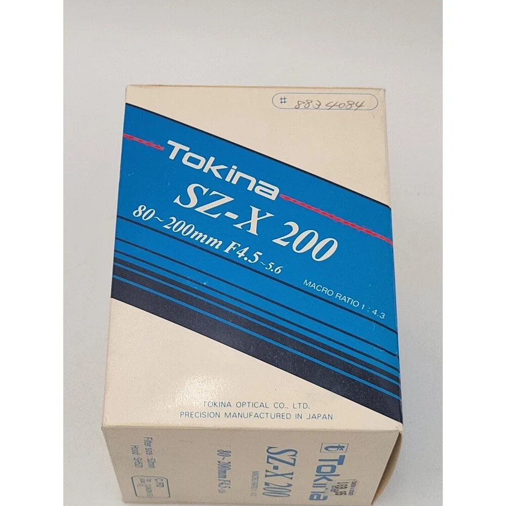 Tokina SZ-X 80-200mm F4.5‎ - 5.6 Camera SLR Lens 52mm C/FD for Canon FD W/ BOX